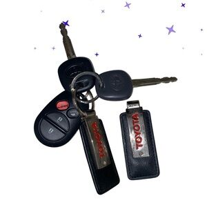 Toyota sienna key transponder lot of 2 and remote keyless fob replacement bundle